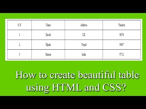 Create Table Without Html Tag Css Tricks Tips Designopic How To Create Beautiful Table Using Html And Css