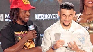 Keyshawn Davis CONFRONTS Teofimo Lopez over call out while Teo reads Bruce Lee