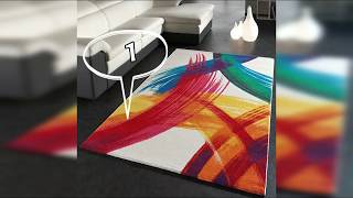 7 Tapis salon moderne coloré