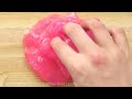 Satisfying Slime Coloring with Makeup! Mixing 3 Glitter Lipsticks into Clear Slime!