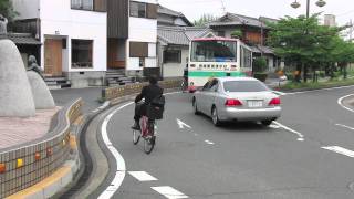 右側通行する危険な自転車