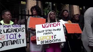 South Africans protest Uganda's anti-LGBTQ law