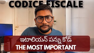 Codice fiscale - Italian Tax code | ఇటాలియన్ పన్ను కోడ్ | In Italy Vlogs| #studyinitaly #telugu