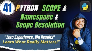 Python Scope and Namespace Explained | Scope Resolution in Python | Coders India | By Rohit Tyagi