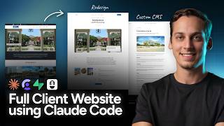 I Built a Client Website + Custom CMS Dashboard in Claude Code