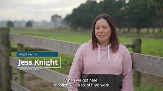 On the farm with Jess \u0026 Steven Knight -  Showcasing Gippsland's innovative irrigators