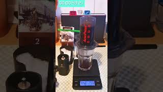 Aeropress coffee - 100 second slow brew 爱乐压100秒慢萃