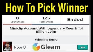 How To Announce Gleam.io Giveaway Winner