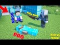 DÙNG THANH KIẾM CỦA RỒNG BẢO VỆ NOOB KHỎI THẰNG PRO XẤU XA TRONG MCPE | Thử Thách SlenderMan