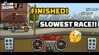 😂SLOWEST RACE EVER!! IN HILL CLIMB RACING 2