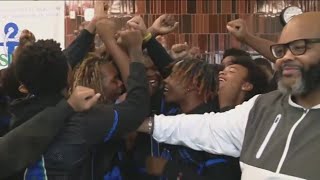 South Shore International College Prep football players give back after winning season