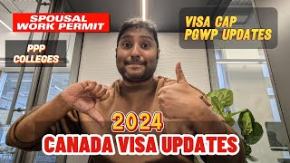 🍁 Canada Student Visa UPDATES 2024 [தமிழ்] | Visa Cap, PGWP, Spouse Permit | Canada Tamil