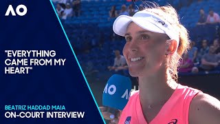 Beatriz Haddad Maia On-Court Interview | Australian Open 2024 Second Round