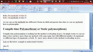 POLYMORPHISM in java -java tutorial -17