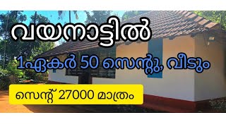 വയനാട്ടിൽ ഒരേക്കർ 50 സെന്ററും വീടും തൊഴുത്തു മടക്കം സെന്റിന് 27000 രൂപക്ക് മുളക് വരുമാനം