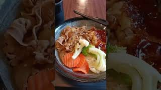 🌈YOSHINOYA-COMBINATION OF BEEF AND CHICKEN || #yoshinoya #shorts #shortvideo #viral