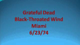 Grateful Dead - Black-Throated Wind - Miami - 6/23/74