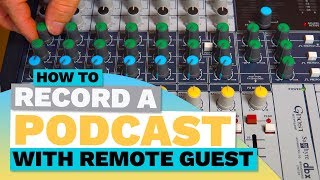 How to Record a Podcast with Remote Guest - Simple Mix Minus / Clean Feed Tutorial