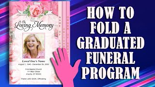 How To Assemble 8 Sided Graduated Funeral Program - The Funeral Program Site