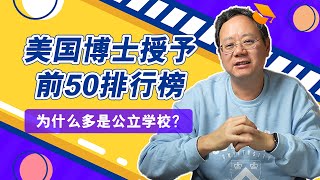 第960期【博士】博士授予前50大学排行榜，哪类大学更受榜单偏爱