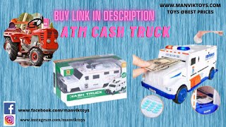 CASH TRUCK ATM | Cash Truck ATM Piggy Bank With Finger Print Scanner | Unboxing & Play |