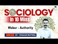 Sociology in 10 Minutes: Ep 29 - Weber - Authority | StudyIQ IAS