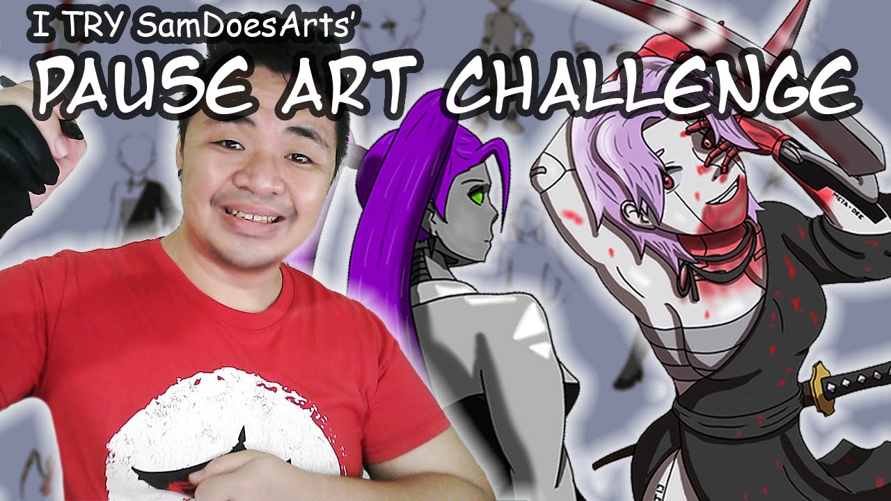 I Do Samdoesart S Pause Art Challenge Youtube