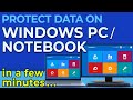 Backup Windows PC or Notebook in a few minutes (2-min User Guide)