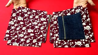 DIY 이중 데님 포켓 숄더백 / Double Pocket Shoulder Bag
