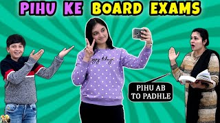 PIHU KE BOARD EXAMS | A Short Family Movie | Types of Students During Boards | Aayu and Pihu Show