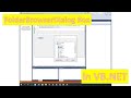 FolderBrowserDialog Box in VB.NET