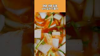 겨울에 특히 더 생각나는 #나박김치 #물김치