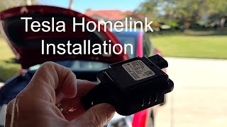 Tesla Homelink Installation Model Y/3