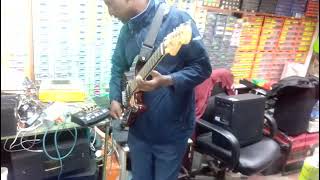 Geoffrey Chwea AKA hon Rugesh tests rythym \u0026 Solo guitar 🎸.