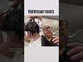 hairdresser reacts to a grey hair transformation