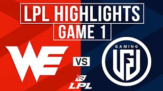 WE vs LGD Highlights Game 1 | LPL 2025 Split 1 | Team WE vs LGD Gaming