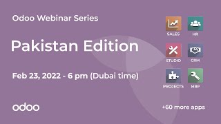 Odoo Webinar series: Pakistan edition