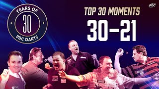 The 30 Most Iconic PDC Moments in History | Moments 30-21 (Chronological Order)