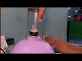 Balloon Pop into  Glass fire. experiment! |Science Fun