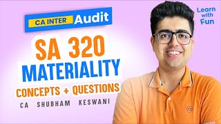 SA 320 Materiality Revision | CA Inter Audit May/Sep'25 | CA Shubham Keswani (AIR 8)