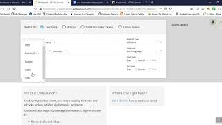 OneSearch Advanced Search Tutorial