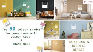 50 Best Color Combination for Rooms | Asian Paints , Berger, Nerolac | Wall Paint Colour ideas