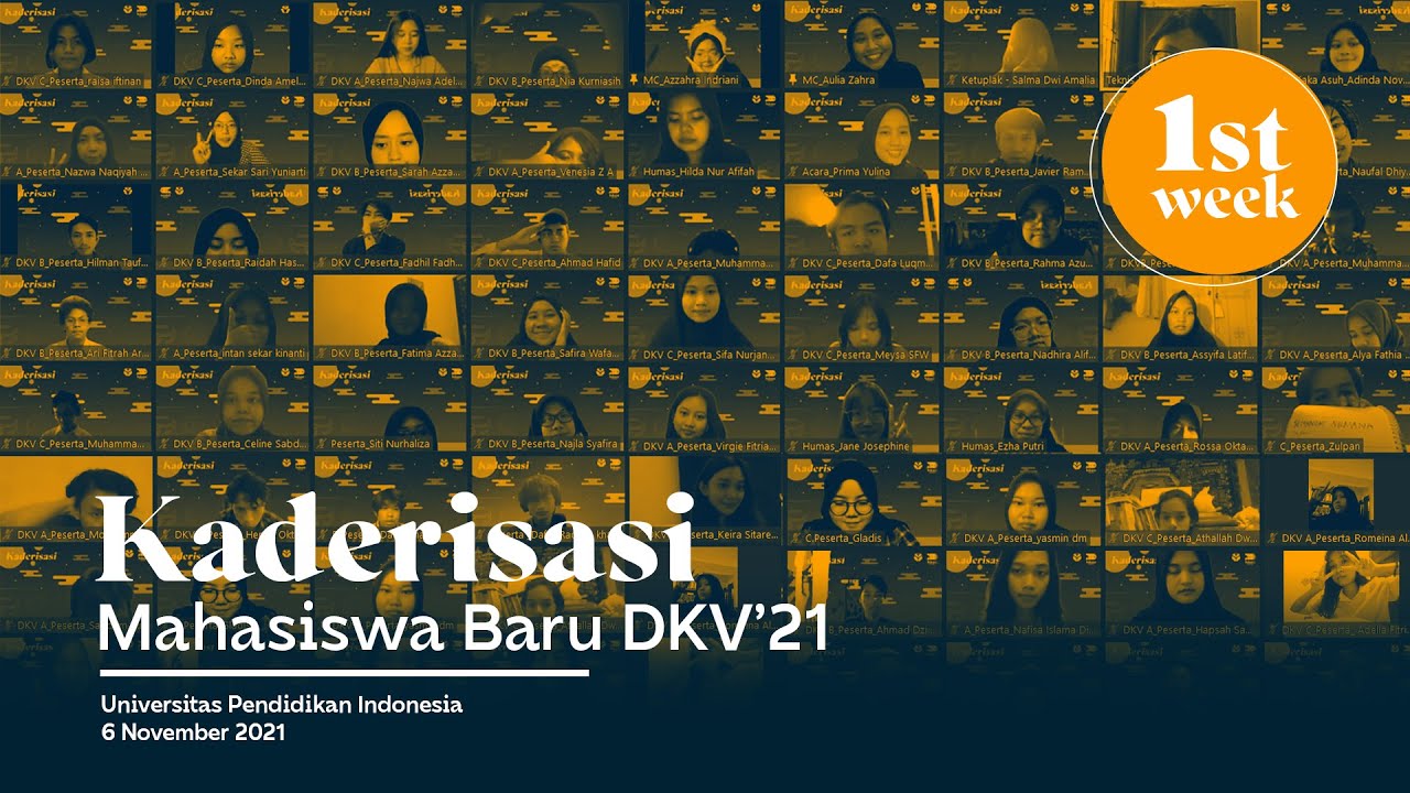 Kaderisasi │ Masa Bimbingan Mahasiswa Baru DKV UPI 2021 - YouTube