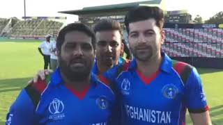 Shehzad celebrating Afghanistan World Cup Qualifications