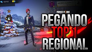 PEGANDO TOP 1 REGIONAL (BR)   e TOP 2 GLOBAL  FREE FIRE