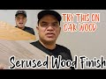 HOW TO CHANGE GOLDEN OAK INTO A CERUSE FINISH | CERUSING WOOD @mrideastv8563