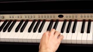 Leçon de piano : Gamme de Do majeur sur une octave