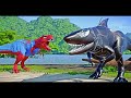 wolverine vs spiderman t rex dinosaurs fight 🌍 jurassic world evolution