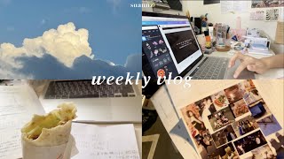 weekly vlog | 網課一週·頂樓夕陽·學測複習·期末報告 | 高中生日常🦔