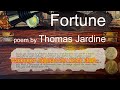 Fortune   a poem by Thomas Jardine